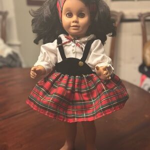 Plaid Dress 1990’s reproduction Chatty Cathy Doll with Black Hair